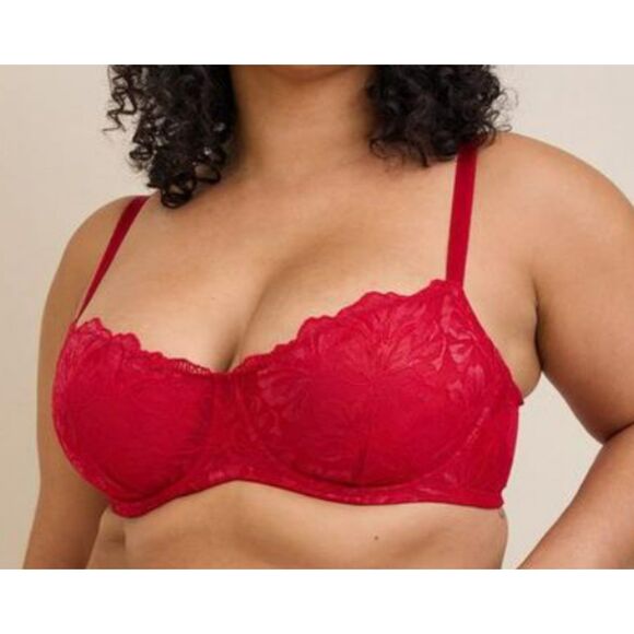 Torrid Balconette Unlined Bra Jester Red 46DD - Picture 1 of 5